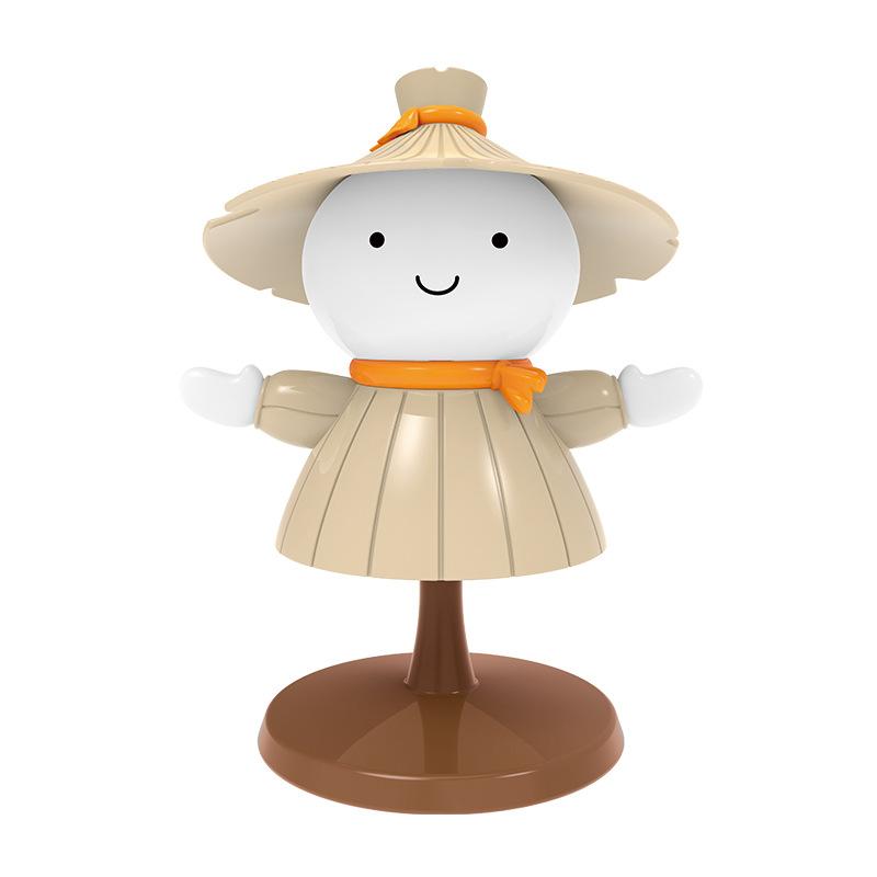 Cartoon Cute Scarecrow Usb Charging Battery Led Table Night Light Child Eye Adjustable Protection Warm White Desk Lamp Ornaments