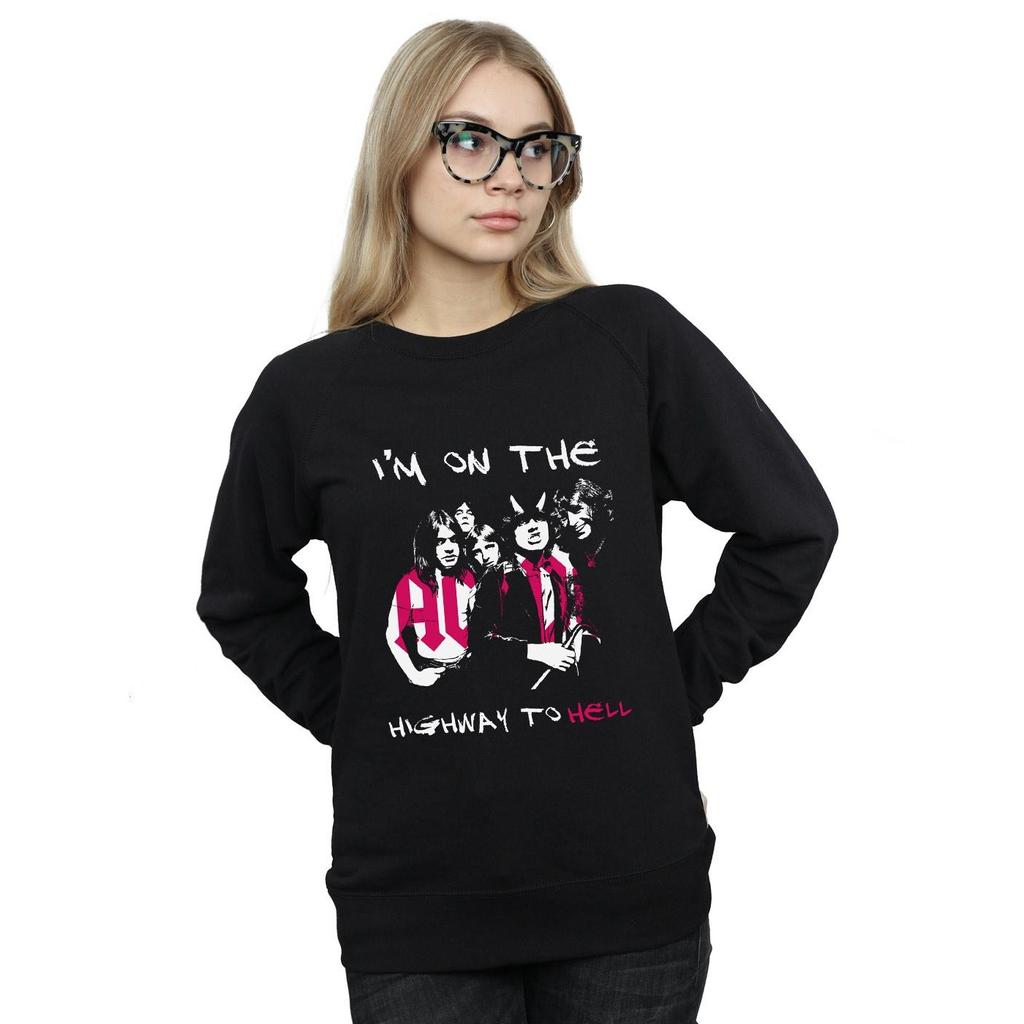 AC/DC Womens/Ladies I´m On The Highway To Hell Sweatshirt