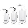 1Pcs Washing Clean Wash Bottle White Plastic Laboratory Measuring Bottles Measurement 250/500/1000ml Tattoo Squeeze Bottle