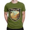 Central Park Travel Art Badge Graphic 100 Cotton TShirt central park season 3 Tops Tees For Unisex