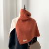 Collar Knitted Scarf Thicken High Neck Shawl Fashion Neck Warmer  Winter