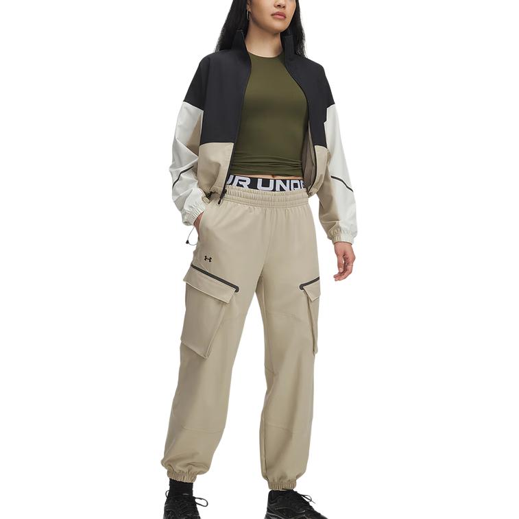 

Under Armour Шнурованные Манжетные Удобные Универсальные Тканые Повседневные Брюки Женские низ 1386481-299 XL