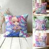 NNeedy Girl Streamer Overloa Cushion Cover Square Pillow Bedroom Sofa Leisure Comfort Living Room Home Decoration X