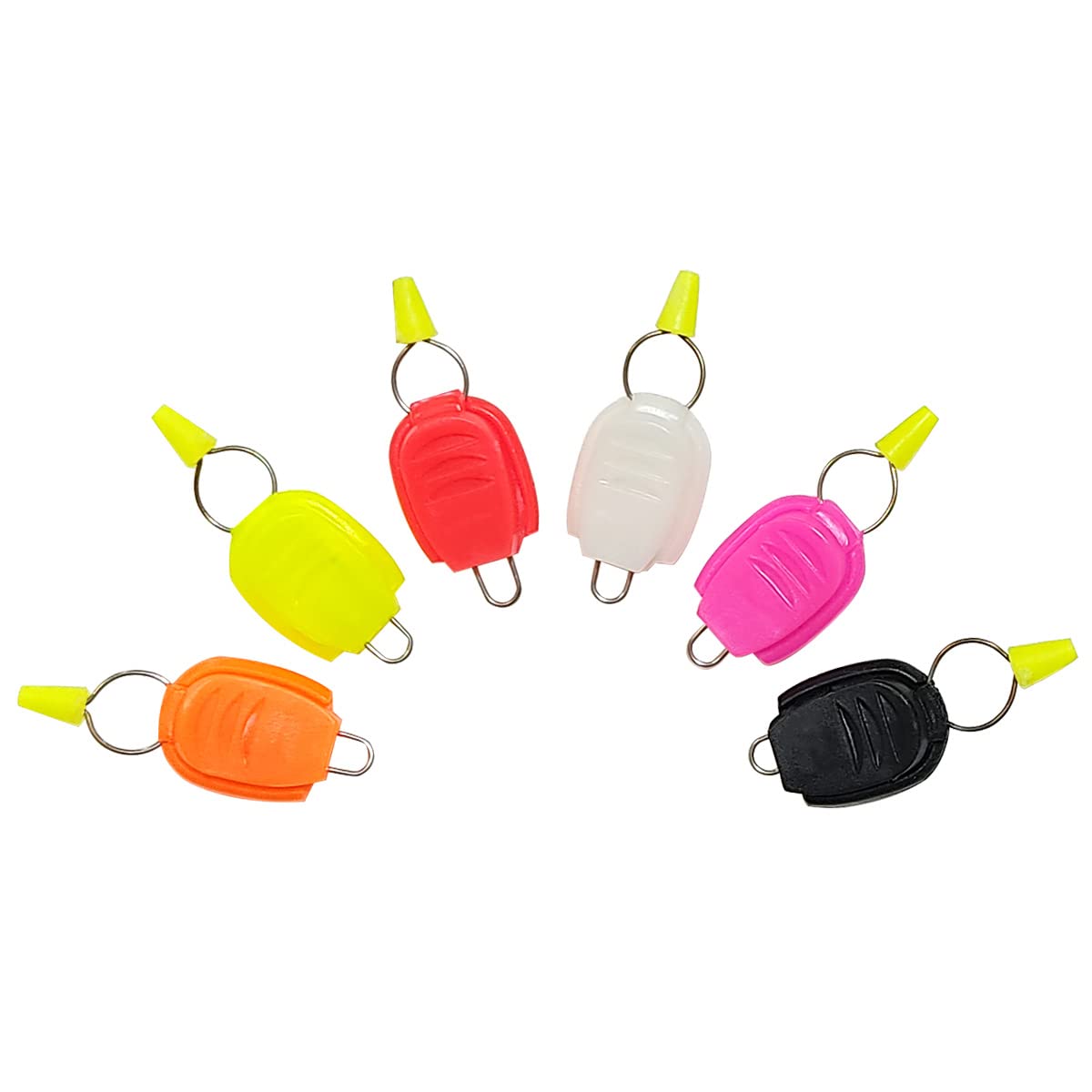 

Orurudo Fishing Tackle Line Stopper, 6-Color Set, Clip-On Line Keeper for Baitcasting Reels, etc. (qb400020a01n0)