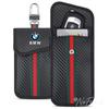 JFTX5 Car Key Case Signal Blocker Bag RFID Shielding Pocket For BMW E90 F20 E46 E60 G60 F10 F30 E87 X5 G20 E39 X1 M4 M5 Car stickers