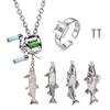 Herren Mini Angelrolle Halskettenanhänger - Hip-Hop Valentinstagsgeschenk für ihn
