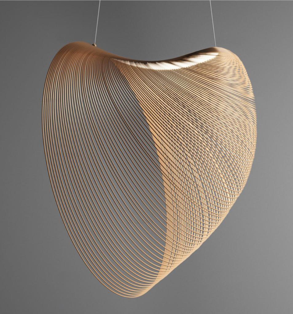 Modern Wood Chandelier Japanese Wabi-sabi Style Italian Design Lamp Living Dining Room Decorative Art Pendant Light