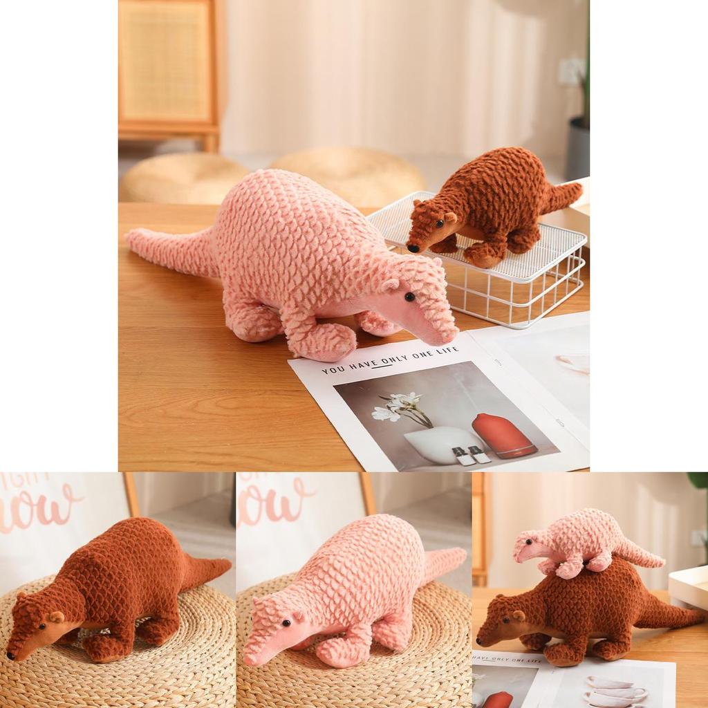 Niedliches, realistisches Pangolin-Plüschtier für Kinder, weiches Kuscheltierkissen, Geschenk