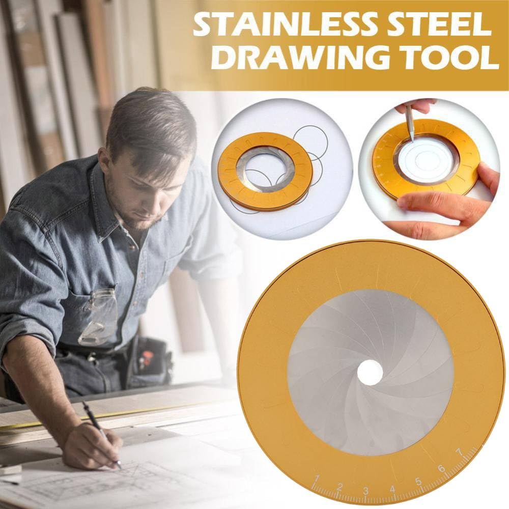 

Инструмент для рисования кругов Металлический инструмент для рисования кругов Профессиональная чертежная линейка со шкалой для черчения, проектирования, рисования в офисе