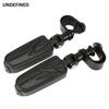 1.25" 32mm Motorcycle Foot Pegs Highway Engine Guard Crash Bars Footrest Mount Clamp For Harley Road King Electra Glide Softail