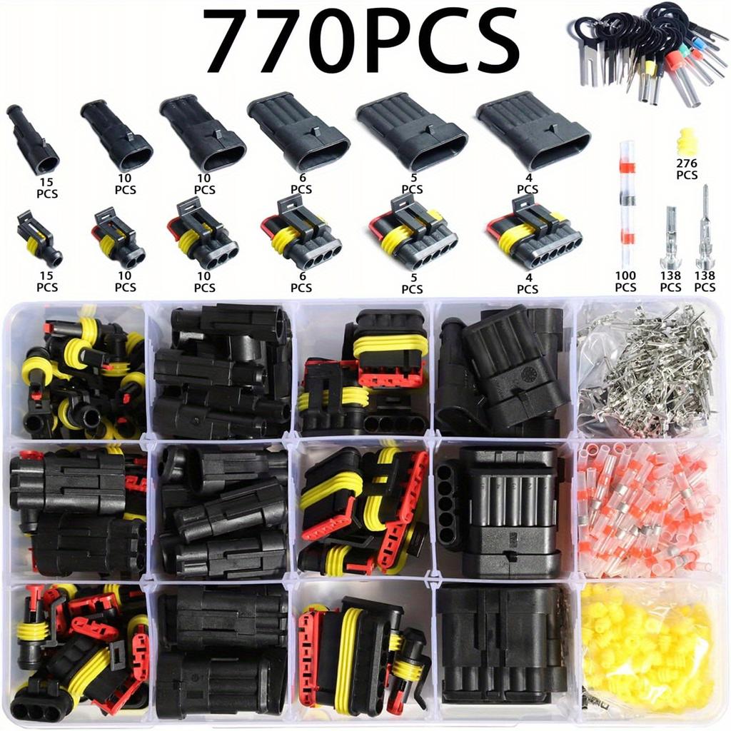 Car Terminals Plug Male Female 16-20AWG Waterproof Automotive Connectors Disconnect Wiring 1/2/3/4/5/6Pin Electrical Wirem Kit Water Proof Series Way