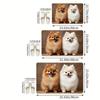 1Pcs Anti Fatigue Kitchen Rugs Cute Dog Print Waterproof Non-Slip Thick Cushioned Kitchen Mat Heavy Duty Comfort Standing Mat for Kitchen Bathroom
