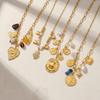 18 Karat Gold Herz Blume Denim Hut Halskette - Einfach, Elegant, Urlaubsstil