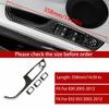 4 buc 35.8cm/37.8cm Fibră de Carbon LHD Mașină Ușă Geam Comutator Buton Acoperiș Ornamente Autocolant pentru BMW Seria 3 E90 2005-2012