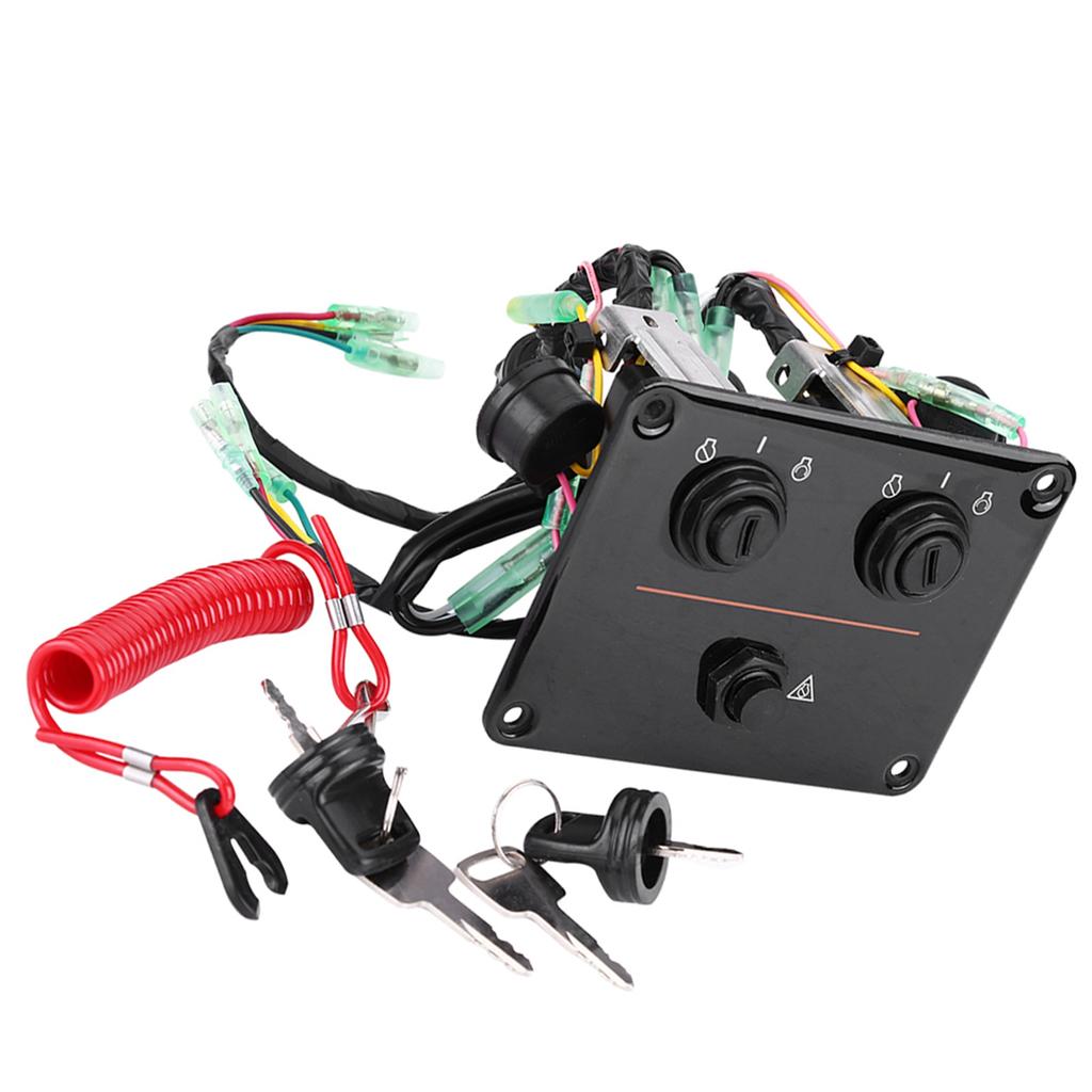 Dual Engine Key Switch Panel Switch Assembly for Yamaha Outboard Engines 6K1825700800