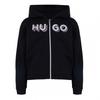 Hugo Childrens/Kids Lettering Logo Regular Full Zip Hoodie