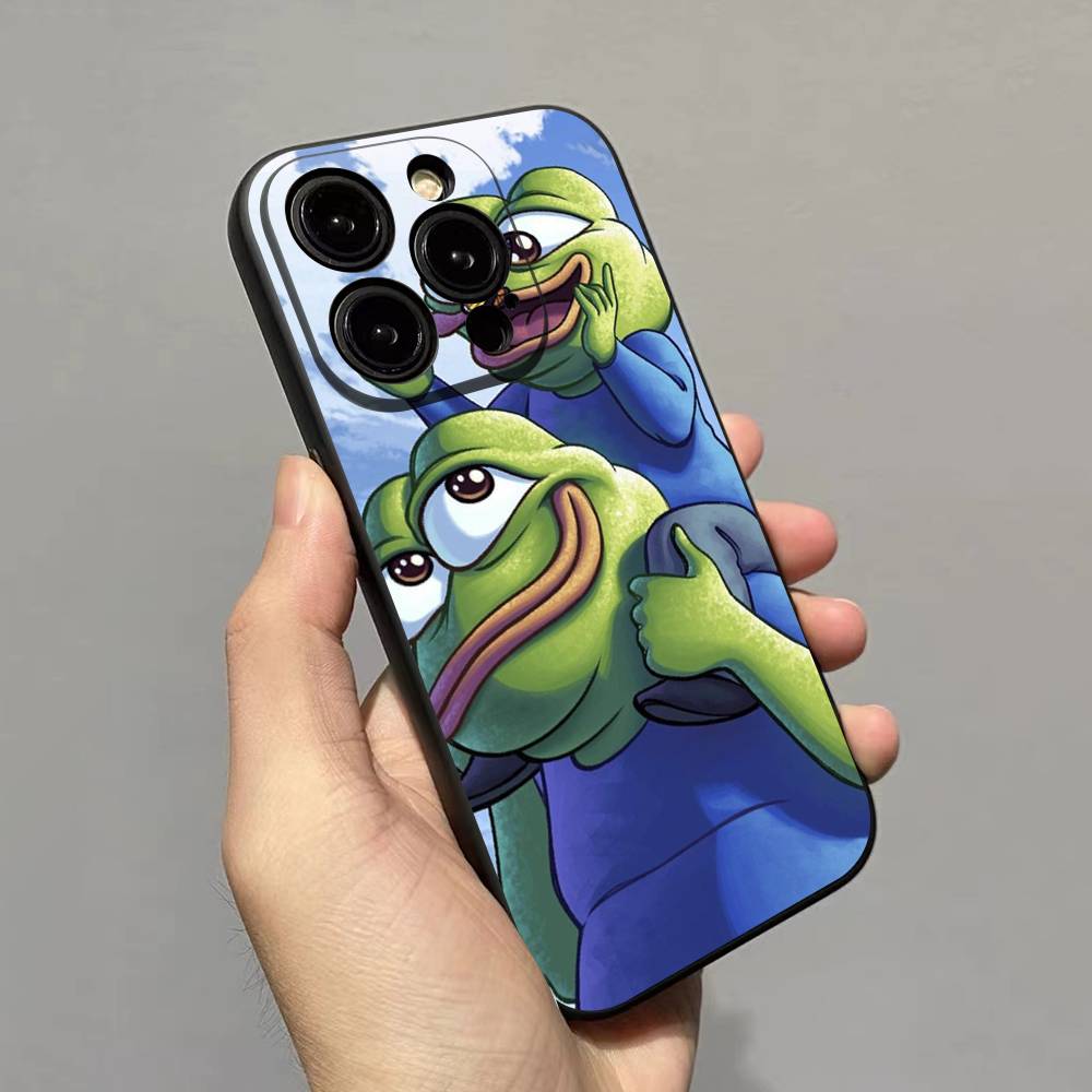 Traurige Frosch Pepe Handyhülle Für iPhone 17 16 15 14 11 12 13 Mini Pro XS Max Plus Hülle Schale