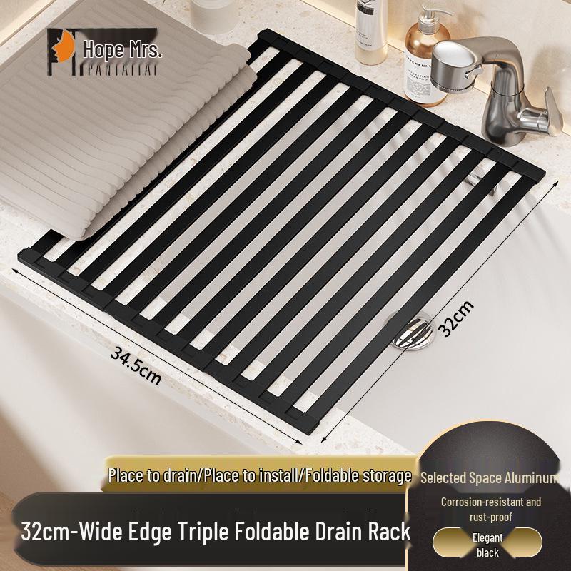 Foldable Silicone Baby Bath & Kitchen Drain Rack