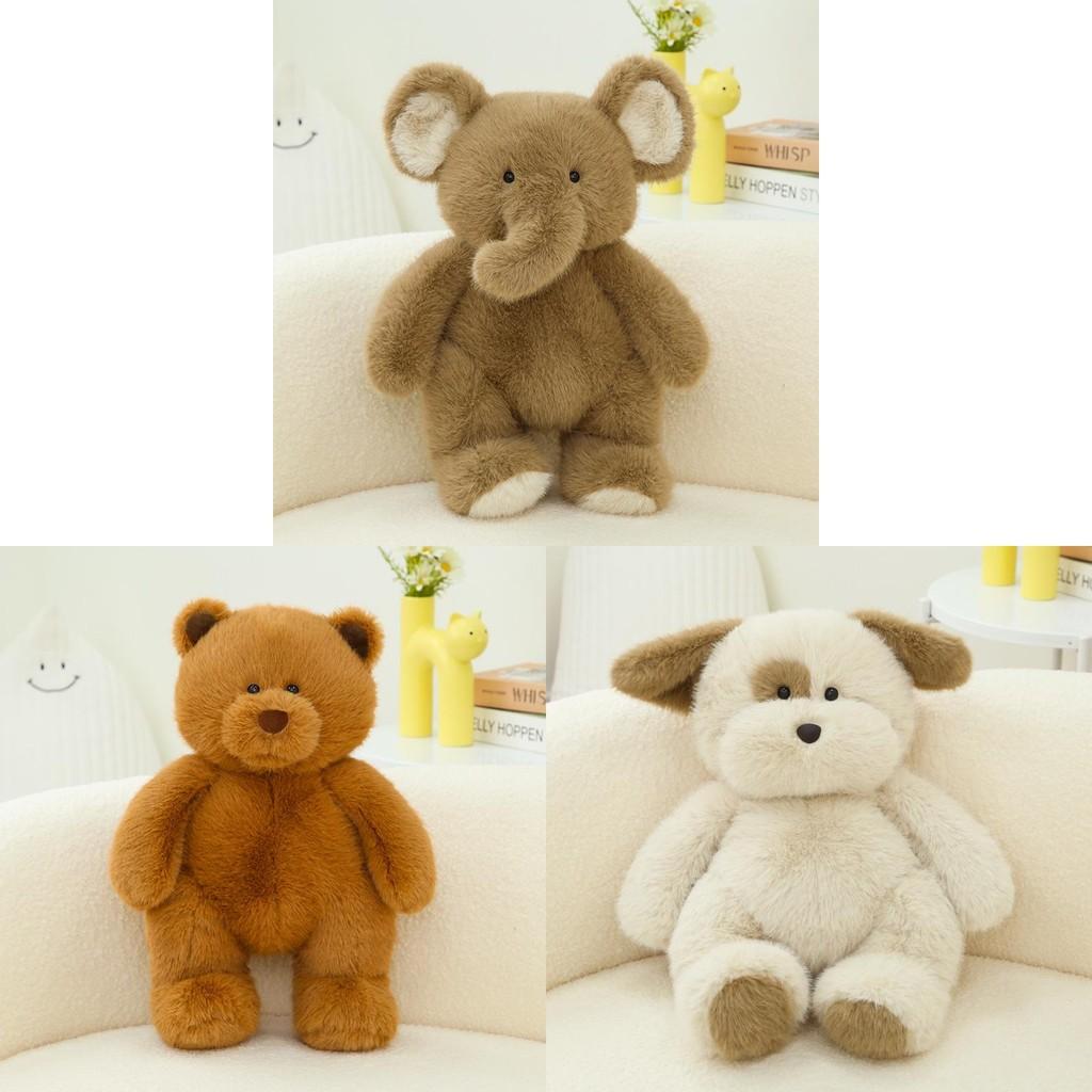 Bear Elephant Rabbit Plush Toys Cute Animal Stuffed Dolls Kids Gifts Birthday