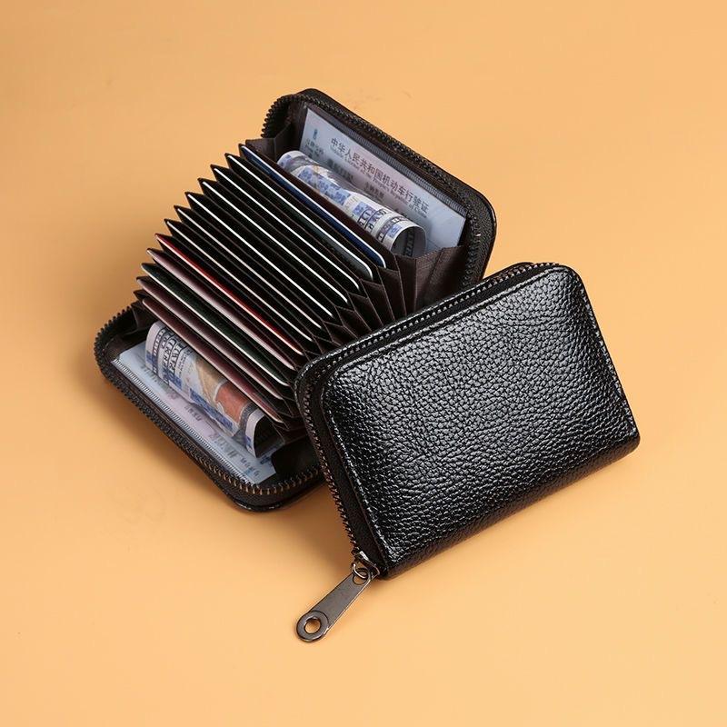 1Pc Card Bag, Male Anti-theft Brush, High-end Card Bag, Large-capacity Anti-degaussing ID Card Clip, Ultra-thin Card Cover, Small Female Card Bag.