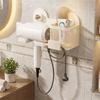 Large Capacity Blow Dryer Hanger Carbon Steel Hair Straightener Holder  Hair Styling Area