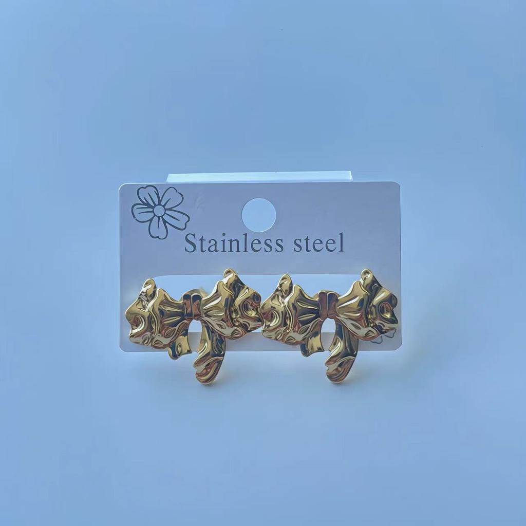 Multiple Styles Fashionable Trendy Exquisite Irregular-shaped Stud Earrings Versatile Jewelry Accessory For Women