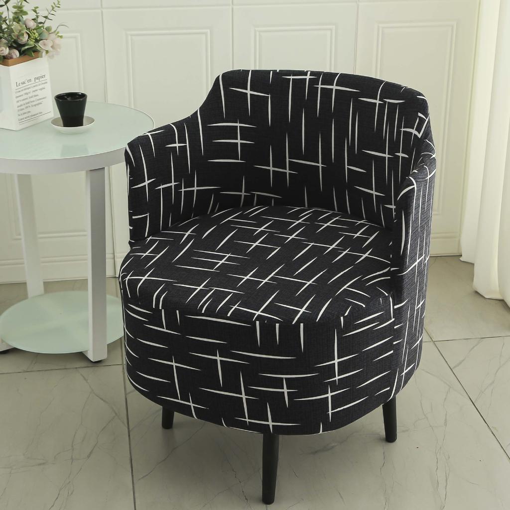 Single Simple Small Apartment Elastic Sofa Set All-inclusive Internet Cafe Cafe Round Sofa Set Office Sofa Set