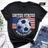 United States Soccer Shirt, Stars & Stripes Tee, USA Football Fan Shirt, Vintage USA Soccer Tee, World Cup 2026 Graphic Shirt
