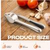Kitchen Garlic Press Stainless Steel, Premium Rust Proof Dishwasher Safe Garlic Mincer, Durable Garlic Crusher Set with Peeler Brush, Easy To Clean