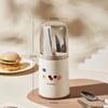 Dustproof Chopstick Holder with Lid Kitchen Home Cutlery Spoon Drainage Organizer Rack Cartoon Tableware Organizer for Utensils