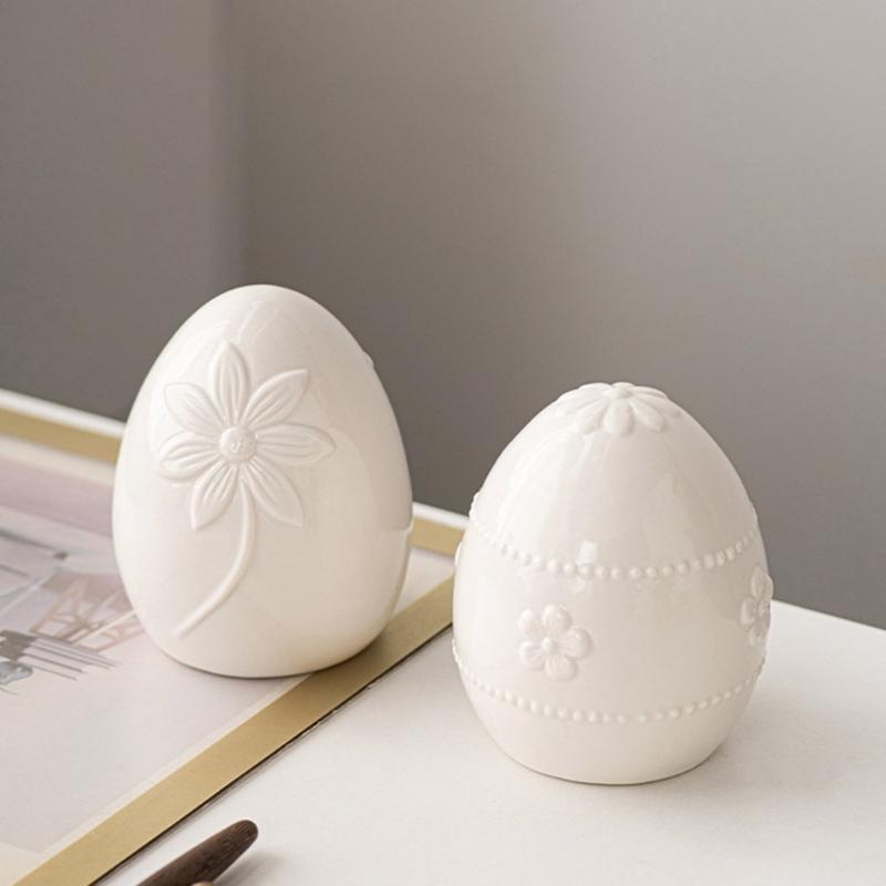Uova di Pasqua in Ceramica Ornamento Perfetto per l'Ambientazione del Festival Intramontabili Centrotavola Decorazioni Artistiche per la Casa
