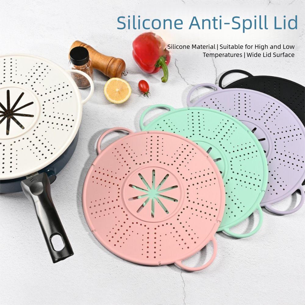 Heat Resistant Steamer Insert Tray Anti-scald Handles Spill-proof Pot Lid  Pressure Cookers