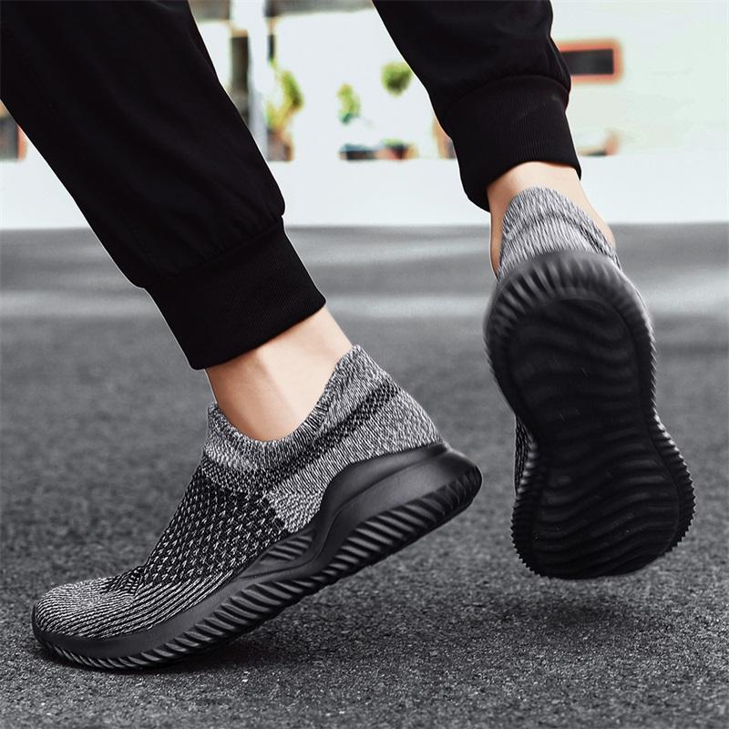 Fast Shipping Sock Shoes For Men Tenis Breathable Male Sneakers Outdoor Casual Loafers Walking Shoe Big Size47