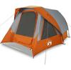 Vidaxl 4-person Grey-orange Waterproof Camping Tent
