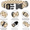 Dog Collar, Cute Puppy Collar, Funny Pet Collar, Adjustable Soft Dog Collars for Large Dogs Green White Plaid