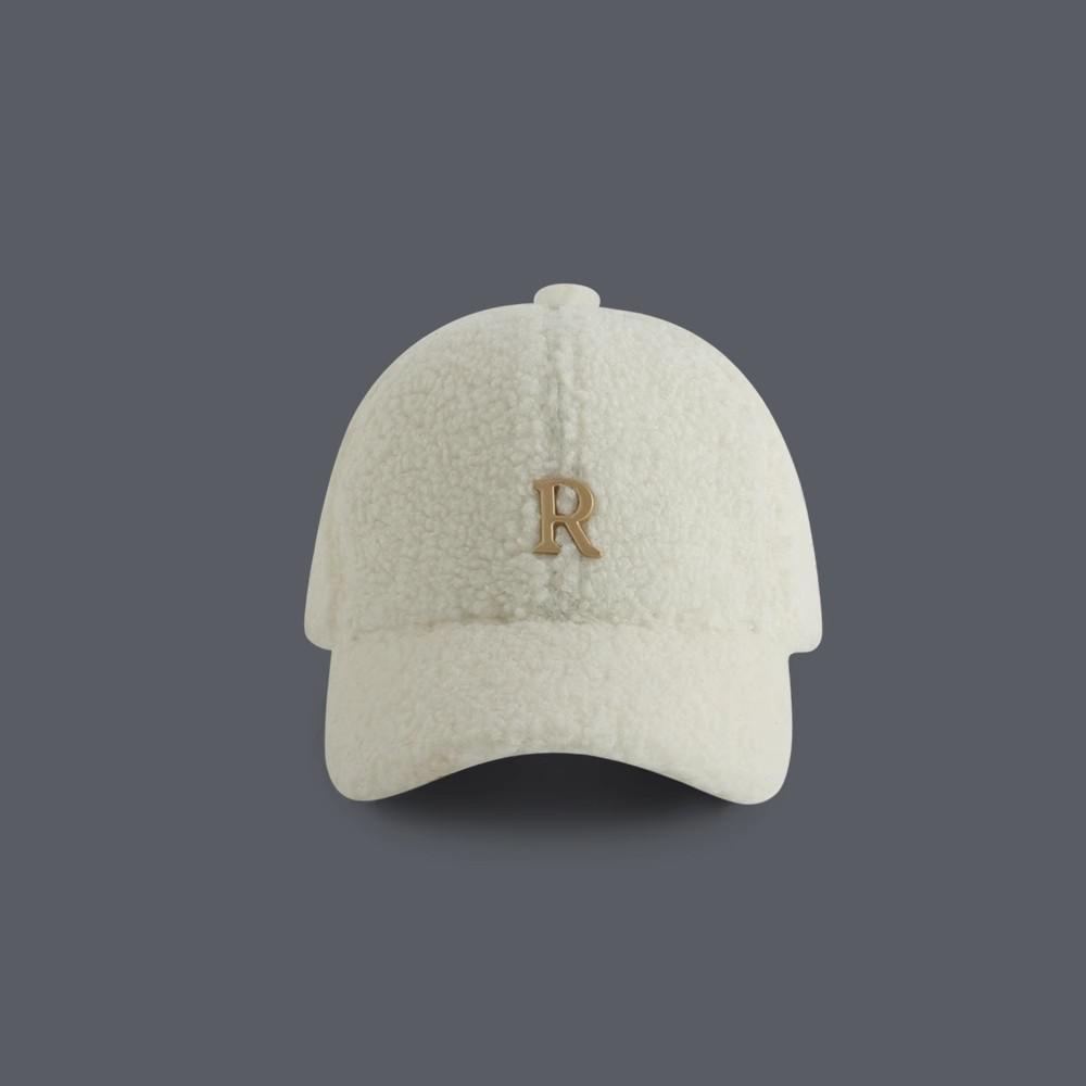 Baseball Cap Winter Hat For Women Men Unisex Letter Metal Logo Imitation Cashmere Keep Warm Simple Casual Winter Caps New Velvet