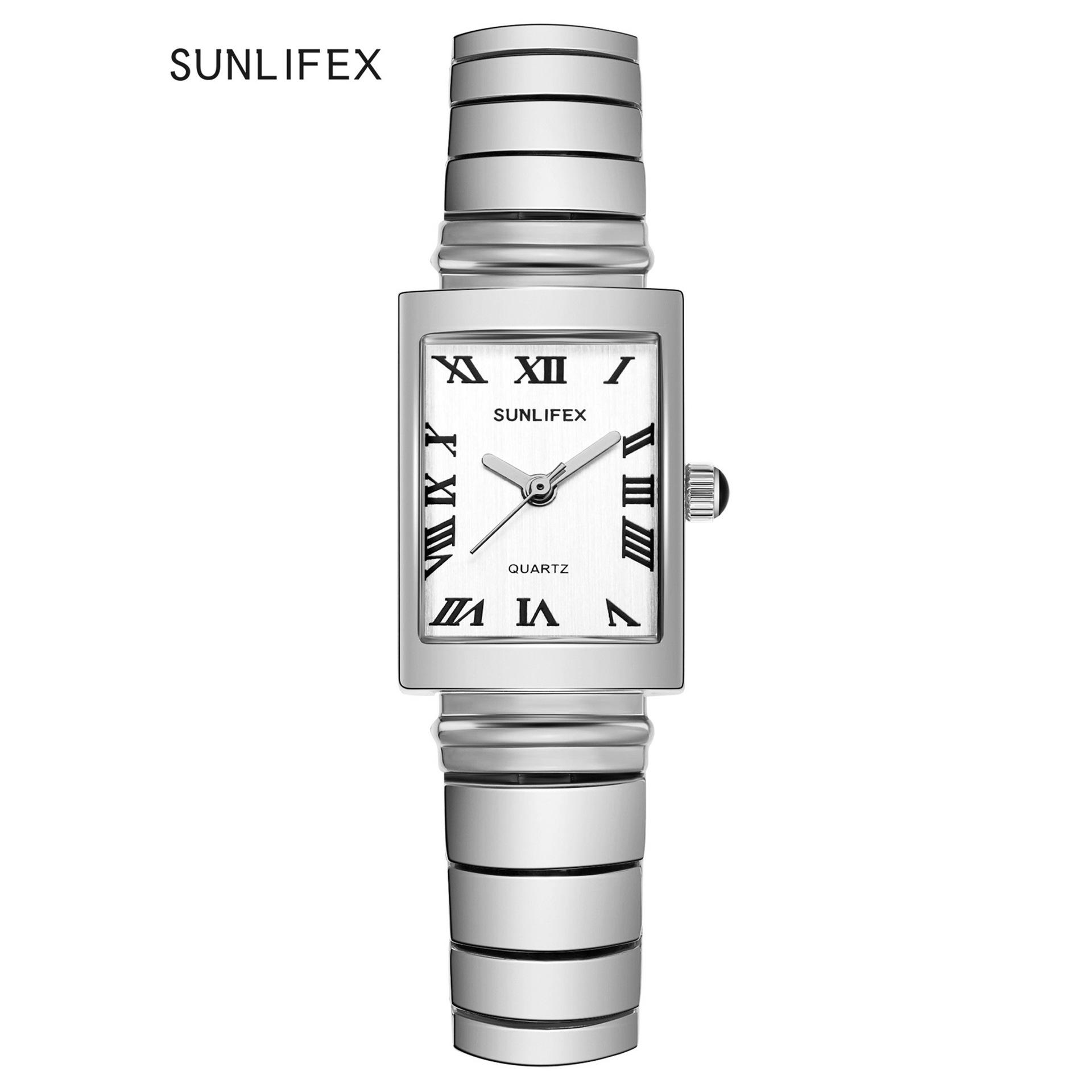 Sunlifex Fashion High-Value Classic Women S Watch Square Steel Belt Bracelet High-End Watch Women S Watch