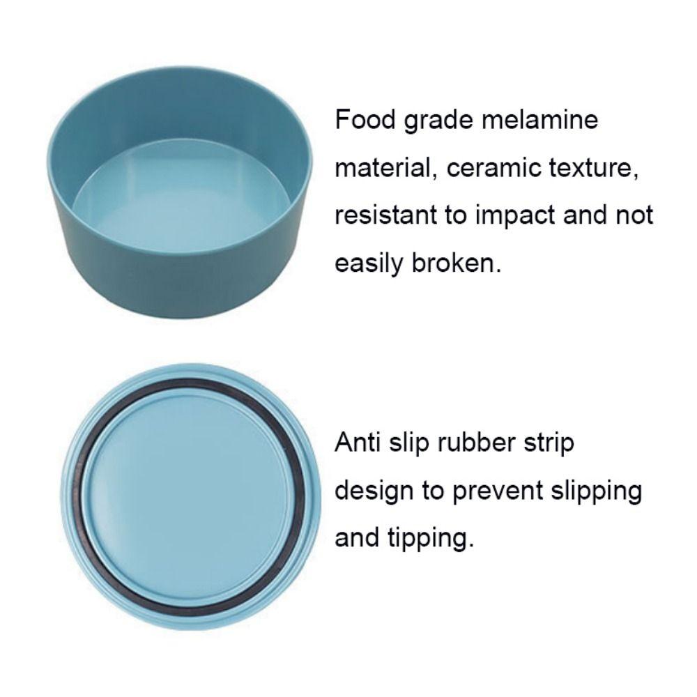 Anti-slip Cat Food Bowl Candy Color Dog Water Feeder Imitation Ceramics Cat Bowl  For Dogs Cats