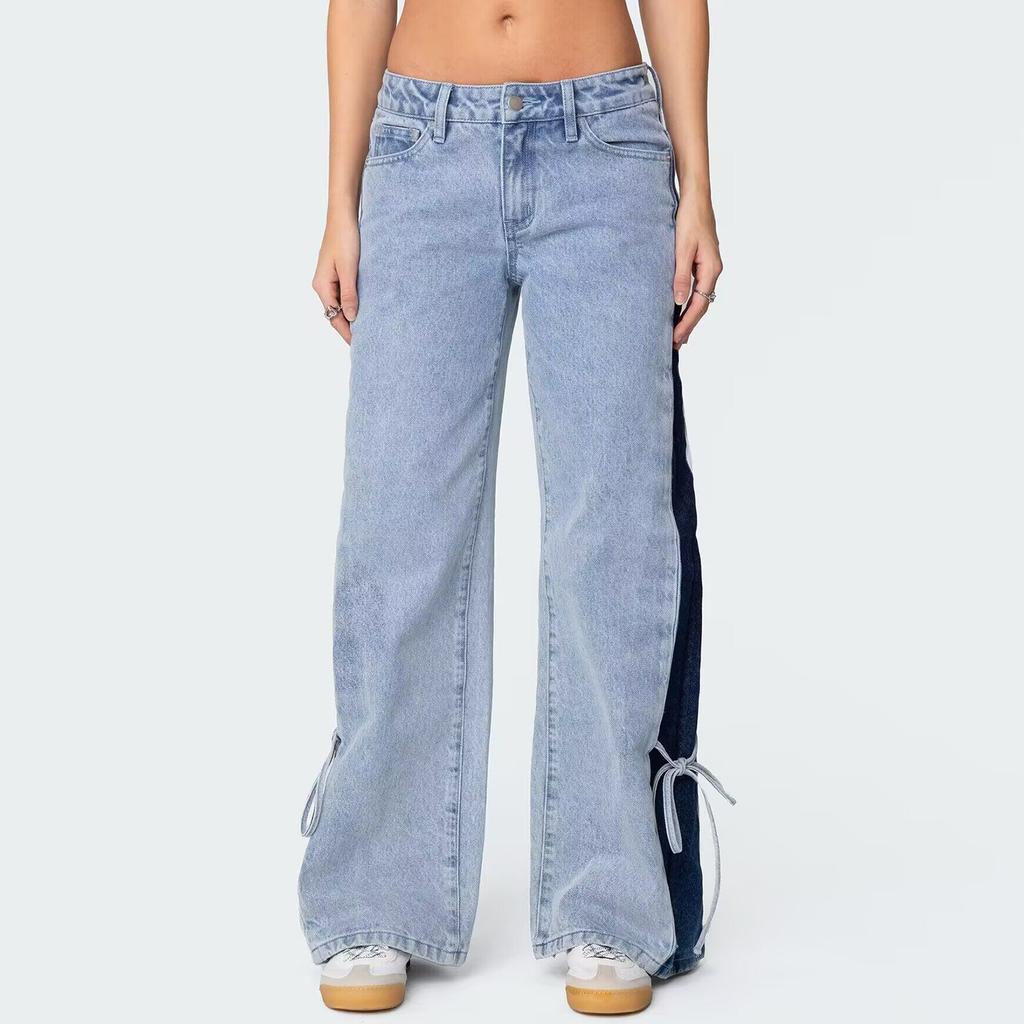 Ladies' Retro Straight Leg High Waisted Jeans