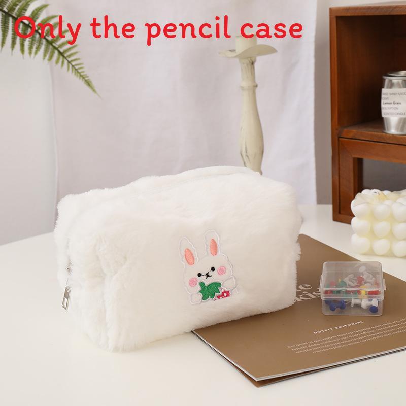 Plush Makeup Bag With Lotso Rabbit Print For Travel And Storage For Women