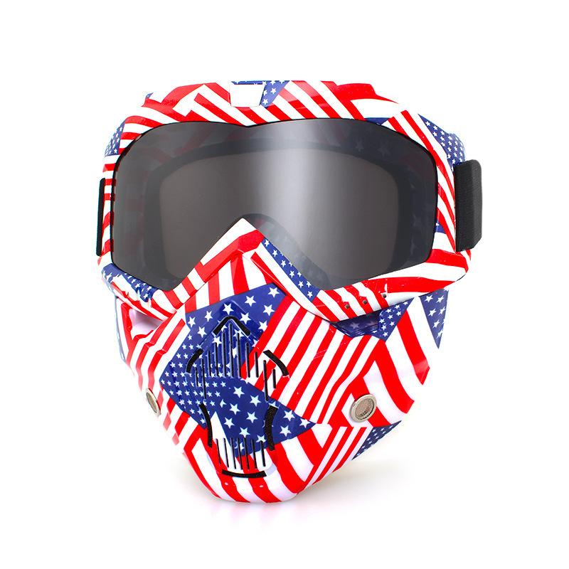 Retro face masks, goggles, off-road motorcycles, racing goggles, outdoor cycling glasses, skiing
