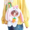 Radish Rabbit Doll Clothes Cartoon Style Plush Bags  20cm Cotton Doll/Cotton Stuffed Dolls