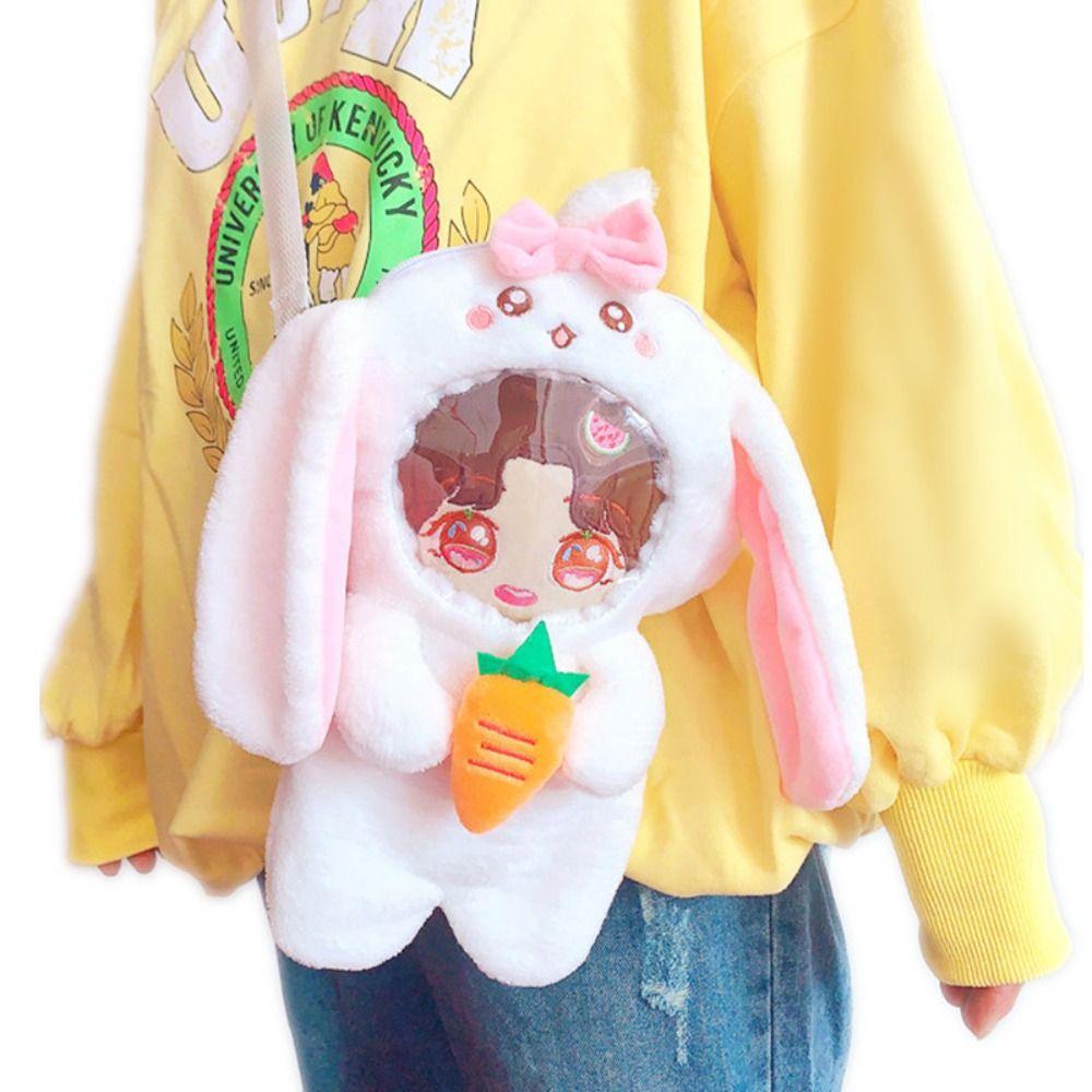 Radish Rabbit Doll Clothes Cartoon Style Plush Bags  20cm Cotton Doll/Cotton Stuffed Dolls