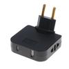 EU-Stecker 180 Grad drehbarer Steckdosenadapter Reise-Netzteilstecker Universeller Mehrfachsteckdosenadapter mit USB-Typ-C-Anschluss