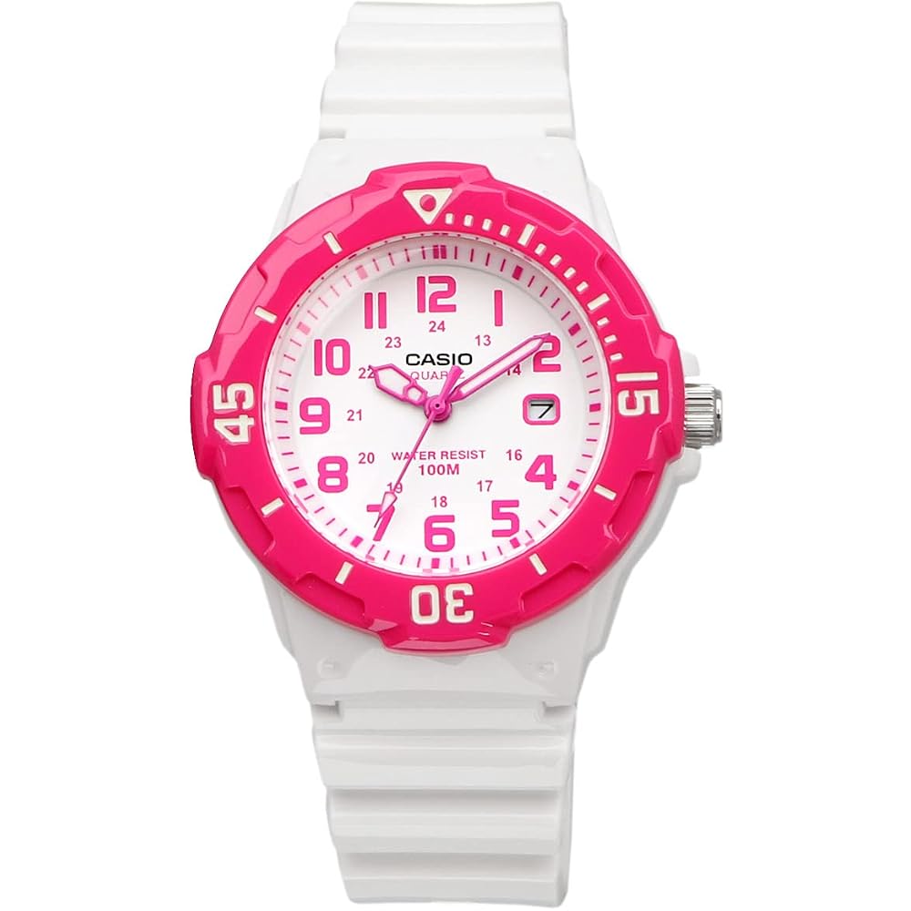 [Casio] CASIO Analog Watch LRW-200H-4BV Women's/Kids' Cheap Casio Gloss White X Pink Overseas Model [Parallel Import]