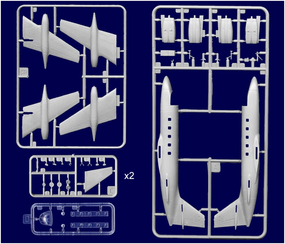 Roden 1/144 Scale US Air Force Lockheed C-140A Jetstar Radio Observation Plane Plastic Model Kit RE14316