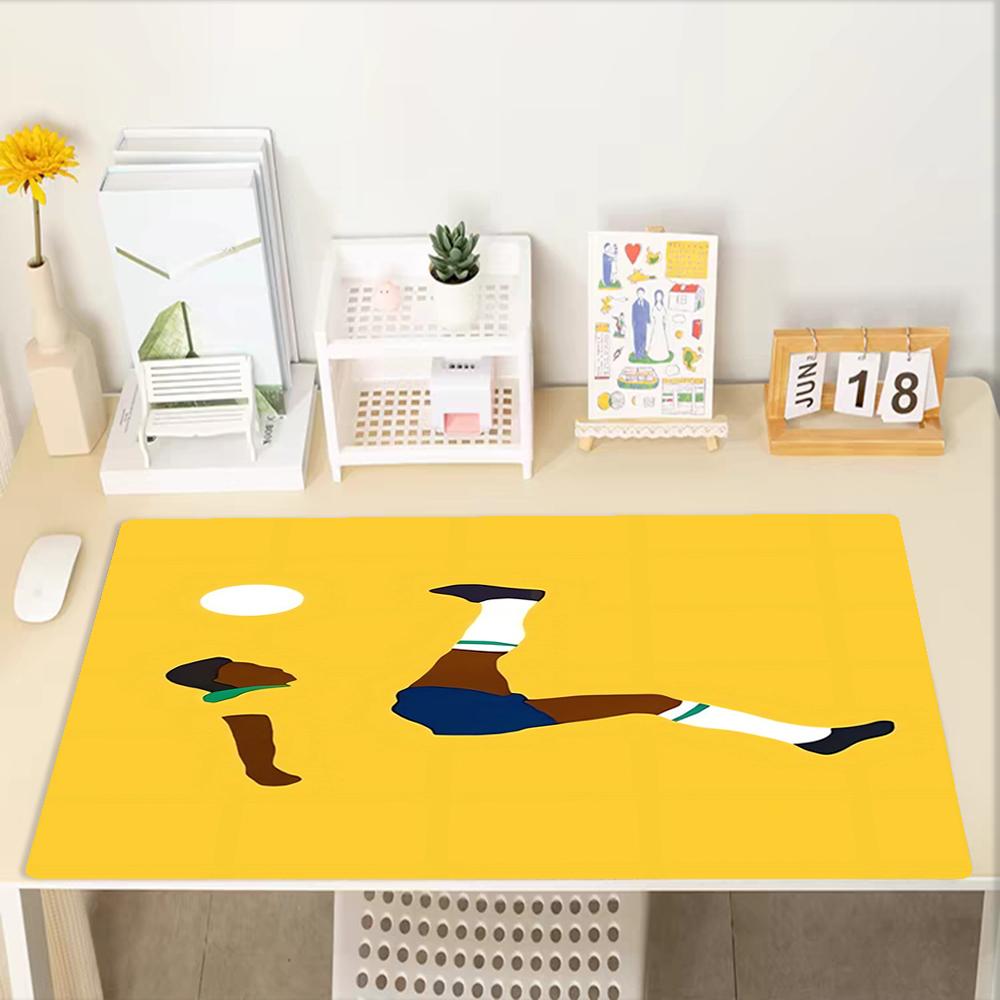 Soccer Theme Mouse Pad, Non Slip Rubber Base, Multifunctional Office & Home Decor, Perfect for Workspace Personalization.