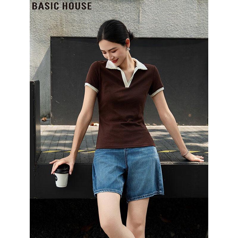 Basic House French Retro Slim Fit Polo T-Shirt XL
