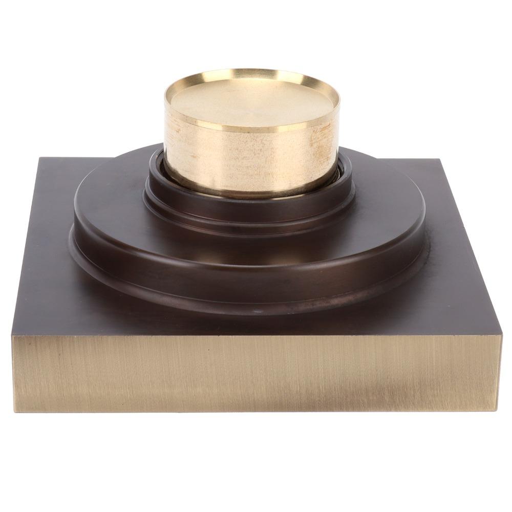 10x10cm/3.9x3.9in Shower Floor Drain Brass Material Floor Drain Strainer Hotel Use