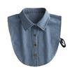 Children's Versatile Denim Dickey Faux Collar for Sweaters and Ladies - Multifunctional Pointed Collar Decoration